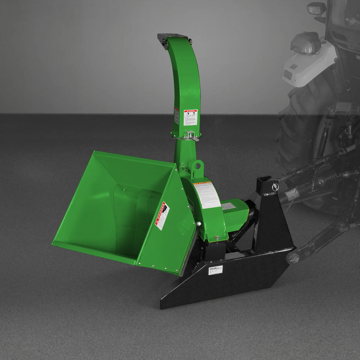 MechMaxx 3-Point PTO Stump Grinder & Wood Chipper Bundle – Green