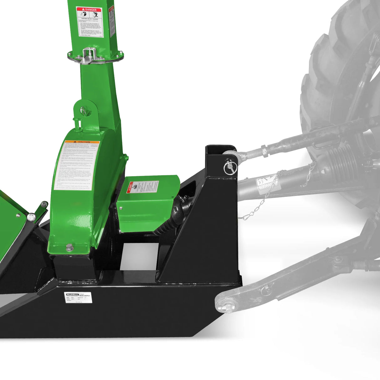 MechMaxx 3-Point PTO Stump Grinder & Wood Chipper Bundle – Green