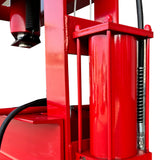 Katool SP50L 50 ton shop press angled view