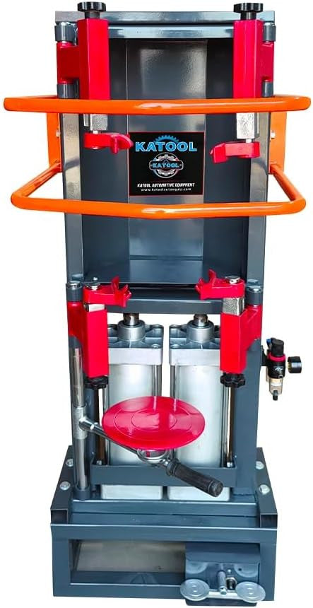 Katool SC-3T strut spring compressor twin pneumatic cylinders detail