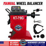 Katool KT-710G wheel balancer control panel and display