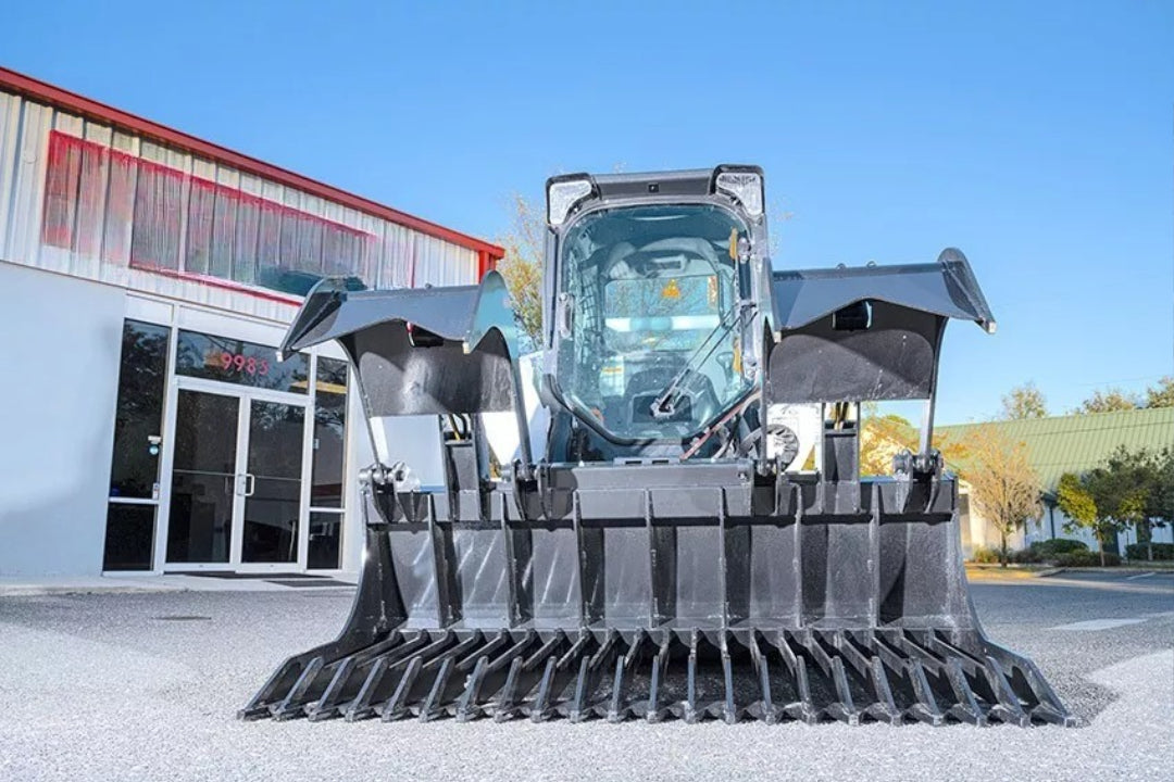 Ignite Attachments 75.4 in Skid Steer Rock Grapple