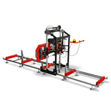 MechMaxx 22" Portable Sawmill, 274cc 8.1HP Gasoline Engine, 18" Board Width, 13' Track Length, SM-22