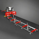 MechMaxx 22" Portable Sawmill, 274cc 8.1HP Gasoline Engine, 18" Board Width, 13' Track Length, SM-22