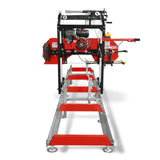 MechMaxx 22" Portable Sawmill, 274cc 8.1HP Gasoline Engine, 18" Board Width, 13' Track Length, SM-22