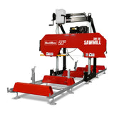 MechMaxx 26" Portable Sawmill, 459cc 15HP E-Start Gasoline Engine, 20" Board Width, 13' Track Length, SM-26