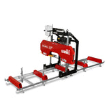 MechMaxx 26" Portable Sawmill, 459cc 15HP E-Start Gasoline Engine, 20" Board Width, 13' Track Length, SM-26