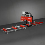 MechMaxx 26" Portable Sawmill (5x Blades Included), 459cc 15HP E-Start Gasoline Engine, 20" Board Width, 20' Track Length (13' Track Length + 6.4' Track Extension Included), SM-26