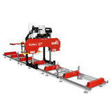 MechMaxx 26" Portable Sawmill (5x Blades Included), 459cc 15HP E-Start Gasoline Engine, 20" Board Width, 20' Track Length (13' Track Length + 6.4' Track Extension Included), SM-26