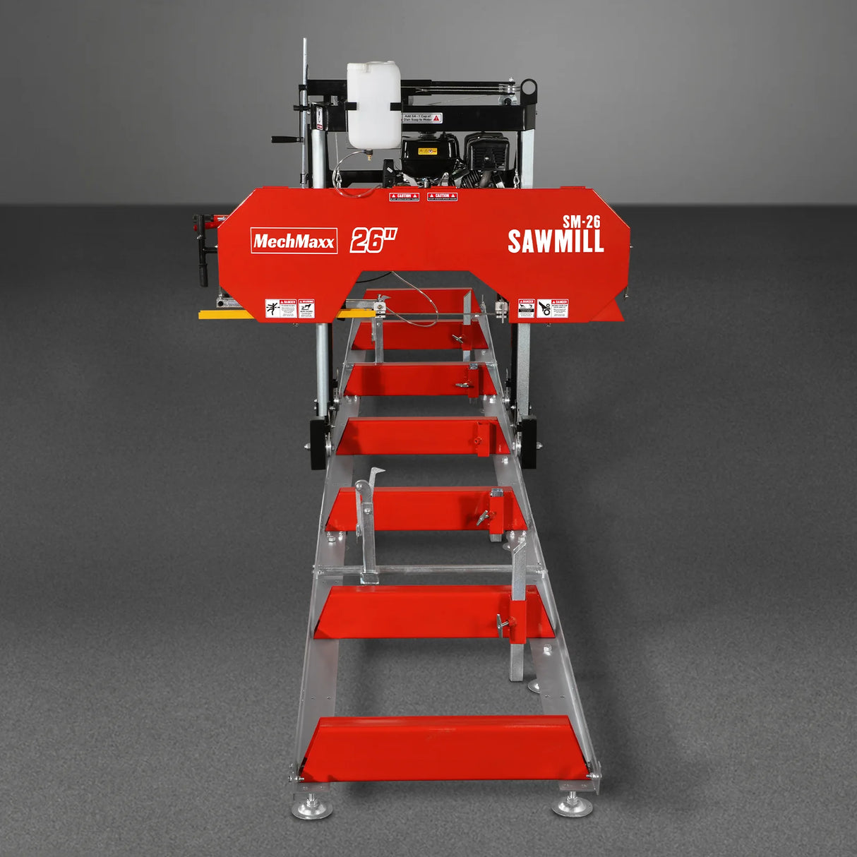MechMaxx 26" Portable Sawmill (5x Blades Included), KOHLER CH440 429cc E-Start Gasoline Engine, 20" Board Width, 20' Track Length (13' Track Length + 6.4' Track Extension Included), SM-26