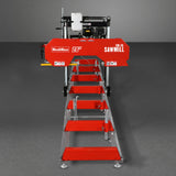 MechMaxx 26" Portable Sawmill (5x Blades Included), KOHLER CH440 429cc E-Start Gasoline Engine, 20" Board Width, 20' Track Length (13' Track Length + 6.4' Track Extension Included), SM-26