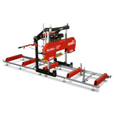 MechMaxx 32" Portable Sawmill, 459cc 15HP E-Start Gasoline Engine, 26.5" Board Width, 13' Track Length, SM-32