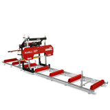 MechMaxx 32" Portable Sawmill (5 x Blades Included), 459cc 15HP E-Start Gasoline Engine, 26.5" Board Width, 20' Track Length (13' Track Length + 6.4' Track Extension Included), SM-32