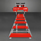 MechMaxx 32" Portable Sawmill (5 x Blades Included), HONDA GX390 389cc E-Start Gasoline Engine, 26.5" Board Width, 20' Track Length (13' Track Length + 6.4' Track Extension Included), SM-32