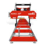 MechMaxx 32" Portable Sawmill (5 x Blades Included), HONDA GX390 389cc E-Start Gasoline Engine, 26.5" Board Width, 20' Track Length (13' Track Length + 6.4' Track Extension Included), SM-32