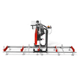 MechMaxx 18" Portable Sawmill, 212cc 7HP Gasoline Engine, 15" Board Width, 10' Track Length, SM-18