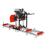 MechMaxx 18" Portable Sawmill, 212cc 7HP Gasoline Engine, 15" Board Width, 10' Track Length, SM-18