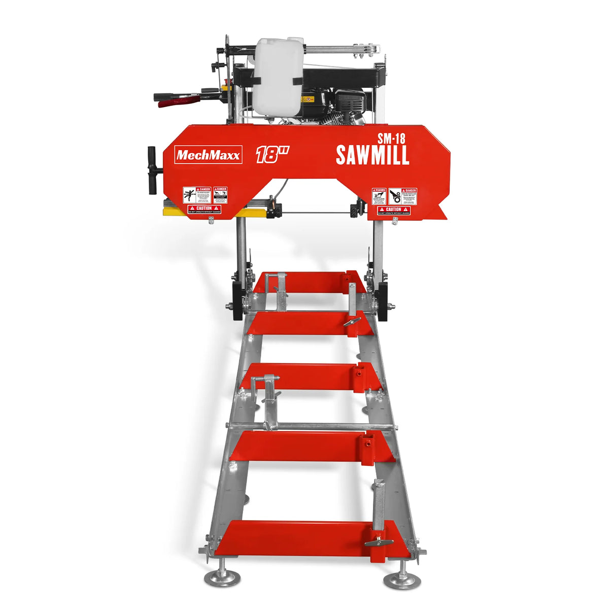 MechMaxx 18" Portable Sawmill, 212cc 7HP Gasoline Engine, 15" Board Width, 10' Track Length, SM-18