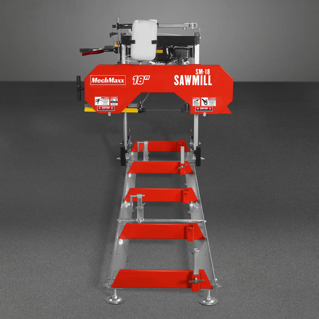 MechMaxx 18" Portable Sawmill, 212cc 7HP Gasoline Engine, 15" Board Width, 10' Track Length, SM-18