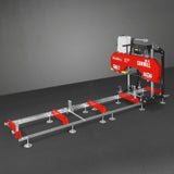 MechMaxx 18" Portable Sawmill, 212cc 7HP Gasoline Engine, 15" Board Width, 10' Track Length, SM-18