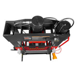 100 Ton H-Frame Air/Hydraulic Shop Press with Hand Winch,  Fully Welded Steel Frame,  Safety Guard,  Foot Pedal Control,  HSP100
