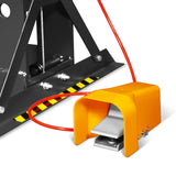 75 Ton H-Frame Air/Hydraulic Shop Press with Hand Winch,  Fully Welded Steel Frame,  Safety Guard,  Foot Pedal Control,  HSP75
