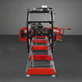 MechMaxx 26" Portable Sawmill, 459cc 15HP E-Start Gasoline Engine, 20" Board Width, 13' Track Length, SM-26