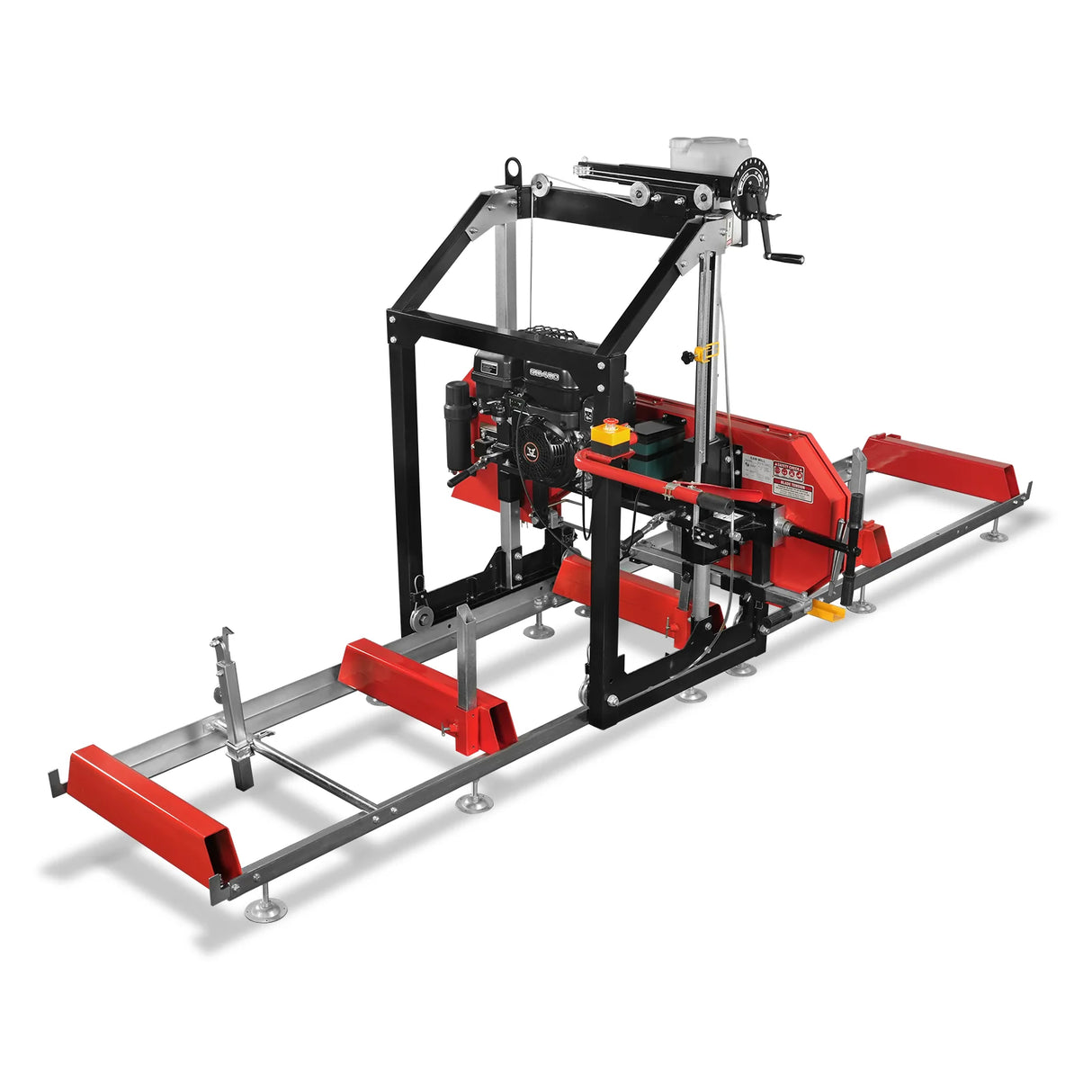 MechMaxx 26" Portable Sawmill, 459cc 15HP E-Start Gasoline Engine, 20" Board Width, 13' Track Length, SM-26