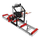MechMaxx 26" Portable Sawmill, 459cc 15HP E-Start Gasoline Engine, 20" Board Width, 13' Track Length, SM-26
