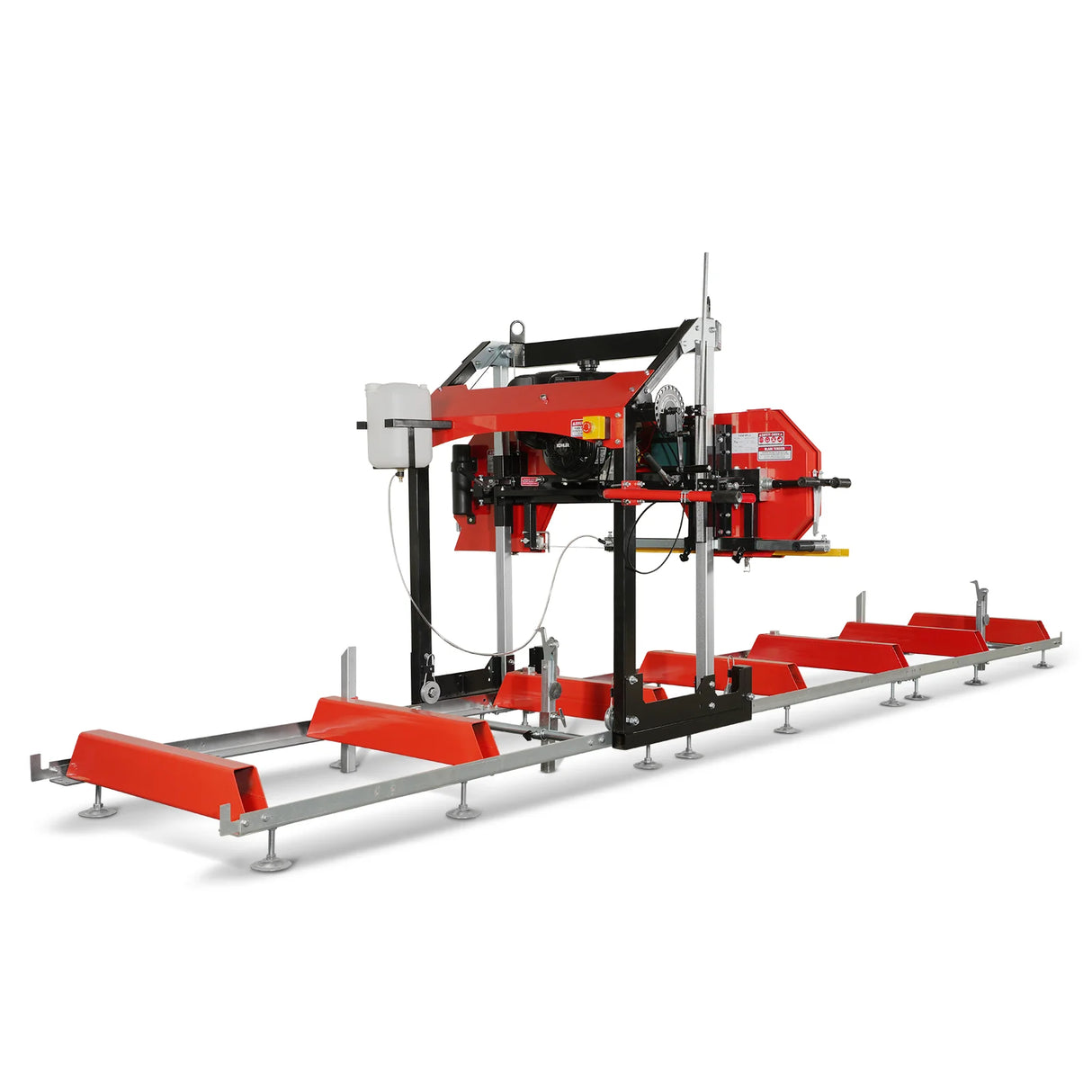 MechMaxx 32" Portable Sawmill (5 x Blades Included), KOHLER CH440 429cc E-Start Gasoline Engine, 26.5" Board Width, 20' Track Length (13' Track Length + 6.4' Track Extension Included), SM-32