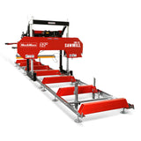 MechMaxx 32" Portable Sawmill (5 x Blades Included), KOHLER CH440 429cc E-Start Gasoline Engine, 26.5" Board Width, 20' Track Length (13' Track Length + 6.4' Track Extension Included), SM-32