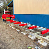MechMaxx 32" Portable Sawmill (5 x Blades Included), KOHLER CH440 429cc E-Start Gasoline Engine, 26.5" Board Width, 20' Track Length (13' Track Length + 6.4' Track Extension Included), SM-32