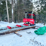 MechMaxx 32" Portable Sawmill, 459cc 15HP E-Start Gasoline Engine, 26.5" Board Width, 13' Track Length, SM-32
