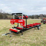 MechMaxx 36" MAX Portable Sawmill, 25HP 688cc HONDA GX690 V-Twin Engine, 36" Board Width, 20' Track Length, (10 x Blades Included), SM-36HMAX