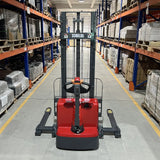 3300lbs Electric Straddle Stacker,  118" Lift,  Adjustable Legs & Forks,  F33-118SLA