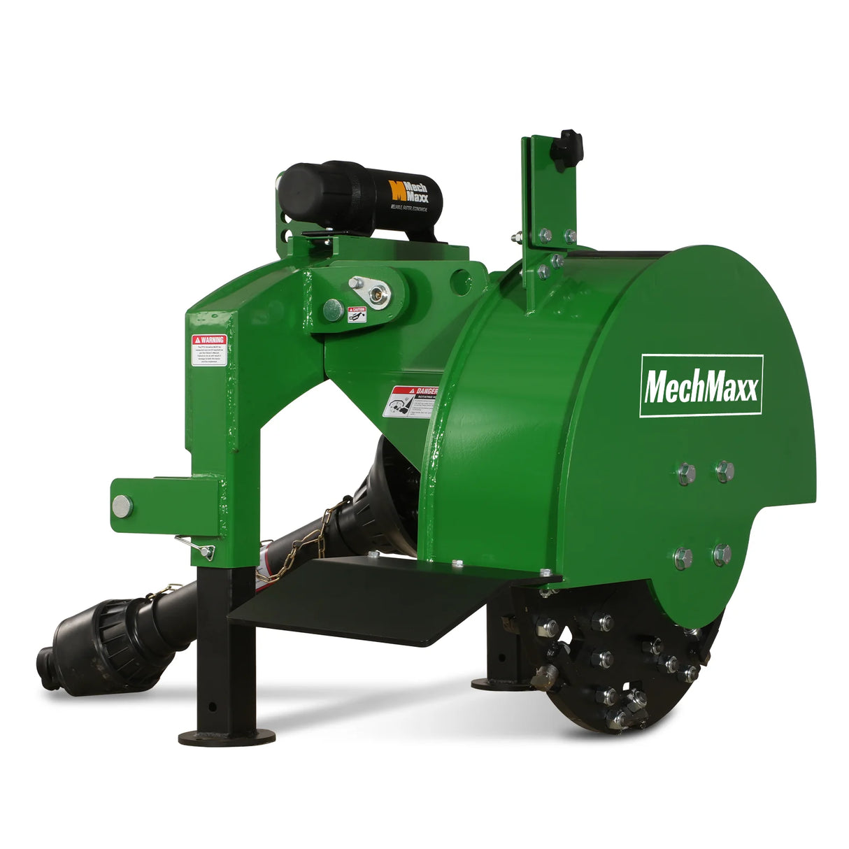 MechMaxx 3-Point PTO Stump Grinder & Wood Chipper Bundle – Green