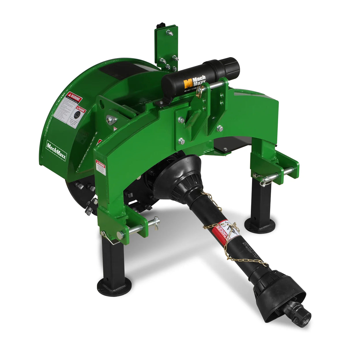 MechMaxx 3-Point PTO Stump Grinder & Wood Chipper Bundle – Green