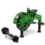 MechMaxx 3-Point PTO Stump Grinder with 34 Carbide Teeth (PTO Shaft Included with Slip Clutch), for 15-45HP Tractor, SG24 – Green