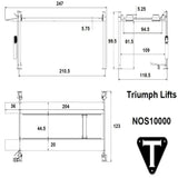 Triumph NOS10000 4-Post Auto Parking Lift