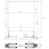 Triumph NTO-20S 20,000 lb Two Post Lift