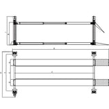 Triumph NTR-16 16,000 lb 4-Post Lift + Two RJ-9000 9,000 lb Rolling Bridge Jacks Combo