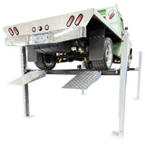 Triumph USA8000XLT 8,000 lb 4-Post Lift, Made in USA, Extended-Length Service & Storage Lift, Caster Kit + Jack Tray + 3 Drip Trays