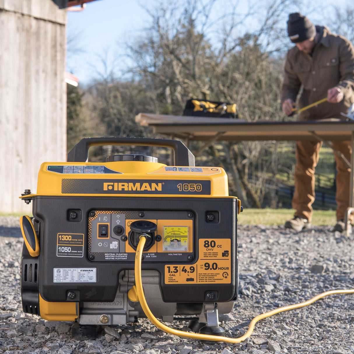 Gas Portable Generator 1300W Recoil Start