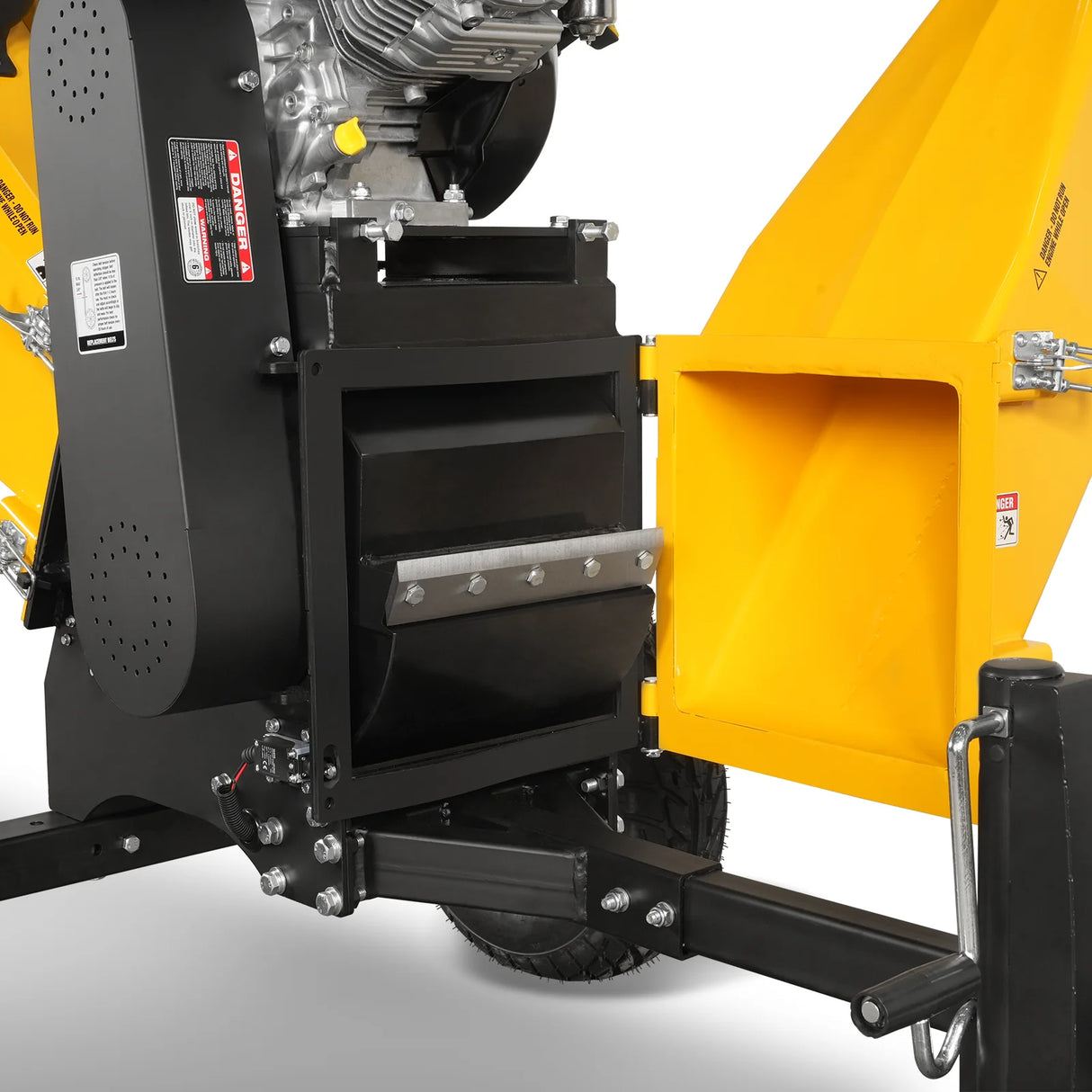 MechMaxx 6 inch E-start B&S VANGUARD 408cc 14hp Gasoline Engine Powered Drum Wood Chipper,   P4206
