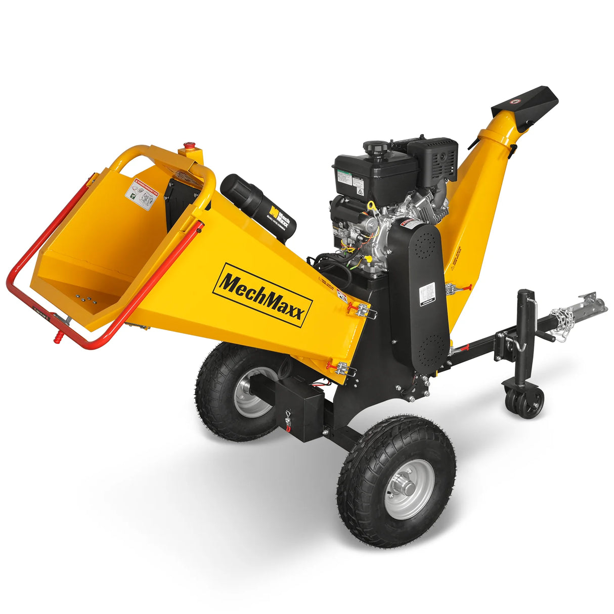 MechMaxx 6 inch E-start B&S VANGUARD 408cc 14hp Gasoline Engine Powered Drum Wood Chipper,   P4206