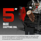 MechMaxx 5 inch E-start ZONSEN 459cc Gasoline Engine Powered Wood Chipper ,  GS1500