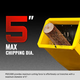 MechMaxx 5 inch E-start DUCAR 420cc 15hp Gasoline Engine Powered Drum Wood Chipper with Towbar ,  PGS1500