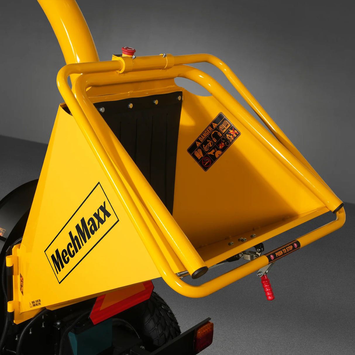 MechMaxx 5 inch E-Start KOHLER 429cc 14hp Gasoline Engine Powered Disc Wood Chipper with Taillight ,  P4205