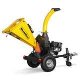 MechMaxx 5 inch E-Start KOHLER 429cc 14hp Gasoline Engine Powered Disc Wood Chipper with Taillight ,  P4205
