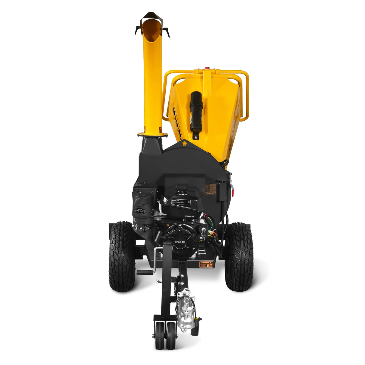 MechMaxx 5 inch E-Start KOHLER 429cc 14hp Gasoline Engine Powered Disc Wood Chipper with Taillight ,  P4205